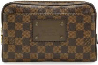 Louis Vuitton Pre-owned Damier Canvas Sling Bag - Dames - Vintage Tassen - Bruin - ONE Size - Vintage
