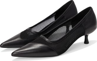 Vagabond Womens Lykke Leather Moto Pumps, Black, 5.5 UK