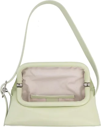 Osoi Womens Shoulder Bag Folder Brot Green Leather Cow