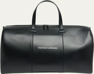 Christian Louboutin Mens Tactical Leather Dufflel Bag