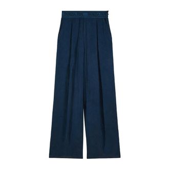 Patrizia Pepe Patrizia Pepe, Wide Trousers, female, Blue, Size: XL Wide Trousers