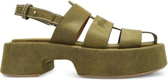 J.W.Anderson Sandali con plateau 50mm - Verde