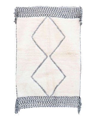 AFK Living Alfombra bereber marroqu&iacute; de pura lana 136 x 213 cm