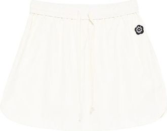 Kenzo Logo-patch Drawstring Mini Skirt