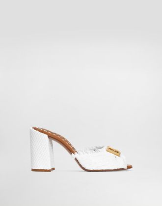 Dolce & Gabbana Ciabatta Tacco - Woman Slides And Mules Multicolor 36.5