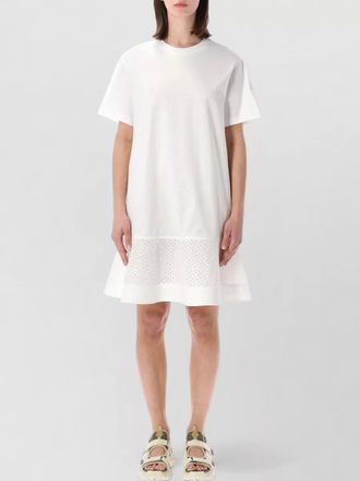 Moncler dress eyelet hem knee length relaxed
