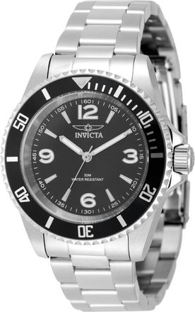 Invicta Specialty 49335 Heren Horloge - Quartz Uurwerk - Roestvrij Staal met zwarte Wijzerplaat - 40mm