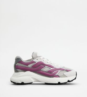 Tod's Sneakers in Leather and Technical Fabric