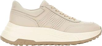 Hogan Perforated Creamy Beige Sneakers