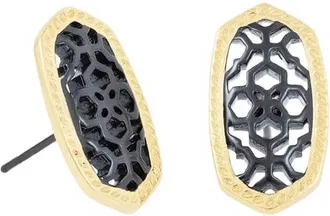 Kendra Scott Womens Ellie Earrings In Grey Mix