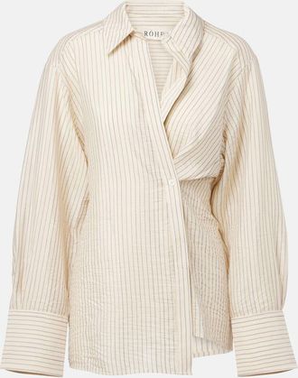 Róhe Róhe Camicia asimmetrica a righe