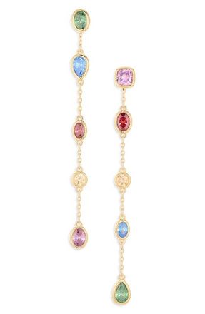 Swarovski Imber Mixed Cut Cubic Zirconia Drop Earrings in Multi/gold at Nordstrom
