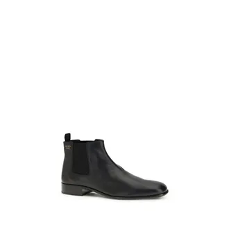 Prada Womens Black Goatskin Ankle Boots