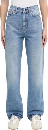 Sporty & Rich Straight Jean - Dames - Regular Fit Jeans - Blauw - W28 - Katoen - Jeans
