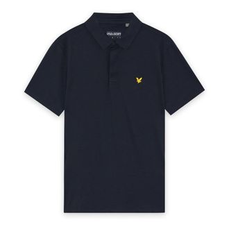 Lyle & Scott Golf Polo met Verborgen Knoopsluiting - Heren - Tops - Blauw - Maat: M