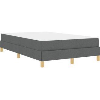 vidaXL Cama Tipo Box Spring Gris Oscuro, Marr&oacute;n 120 X 190 Cm Vidaxl