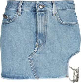 GCDS Denim Mini Skirt