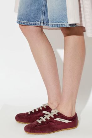 Alexander McQueen Boxe Sports Shoes, Womens, Burgundy