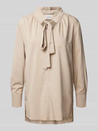 More Bluse mit Schleifen-Detail in Sand, Gr&ouml;&szlig;e 38