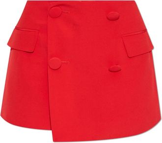 Balmain Mujer, Pantalones cortos, Rojo, Talla: S