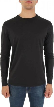 Emporio Armani Tops, Heren, Zwart, M, Emporio Armani - Tops > T-shirts