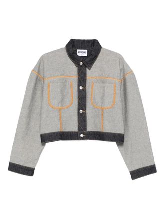 Moschino Tailored Womens Jacket with Structured Shoulders