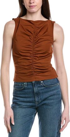 Frame Denim The Ruched Sleeveless Top