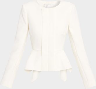 Roland Mouret Peplum Crepe Jacket