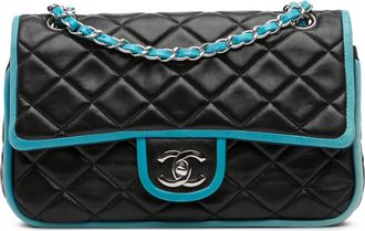 Chanel Pre-owned Womens Classic Flap Shoulder Bag Quilted - Black Leather - One Size