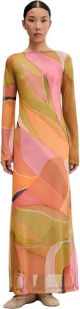 Never Fully Dressed Gebreide Maxijurk - Dames - Maxi kleedjes - Veelkleurig - S - Polyester - Kleedjes