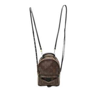 Louis Vuitton Pre-owned Mini Palm Springs Backpack - Dames - Vintage Rugzakken - Bruin - ONE Size - Leer - Vintage