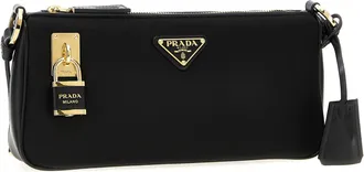Prada Black Polyamide Shoulder Womens Bag
