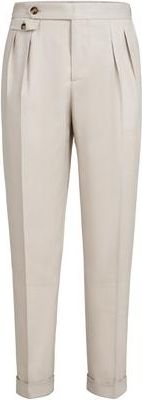 Brunello Cucinelli Trousers with double pleats and tabs in Buff at Nordstrom, Size 54 It