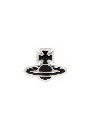 Vivienne Westwood Romina orb Enamelled Stud Earring - Black - One Size
