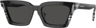 Burberry Briar Zonnebril - Dames - Zonnebrillen - Zwart - 52 MM - Accessoires