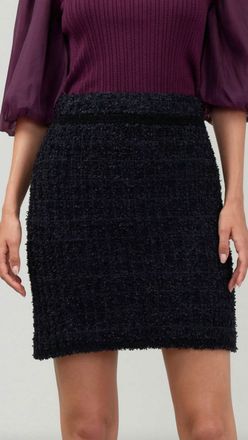 Current Air Tweed Mini Skirt In Black