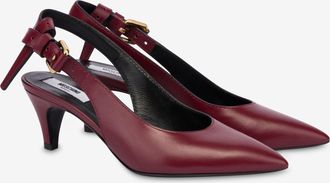 Moschino Slingback in vitello - Rosso