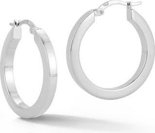 Glaze Jewelry Tube Hoop Earrings in Silver at Nordstrom Rack