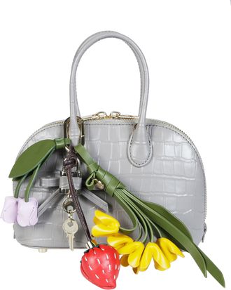 Self Portrait Croc-Embossed Leather Toast Mini Bag