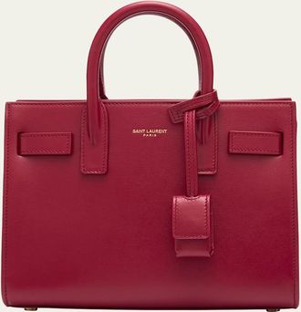 Saint Laurent Sac De Jour Nano Top-Handle Bag in Smooth Leather