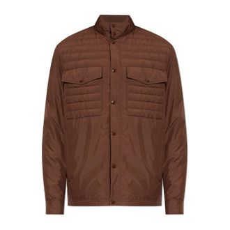 Moncler Vnorviane Down Jacket - Heren - Gewatteerde jassen - Bruin - L - Jassen