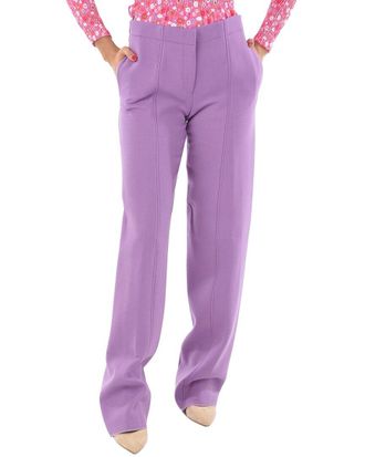 Ferragamo Wool-Blend Latex Palazzo Pant