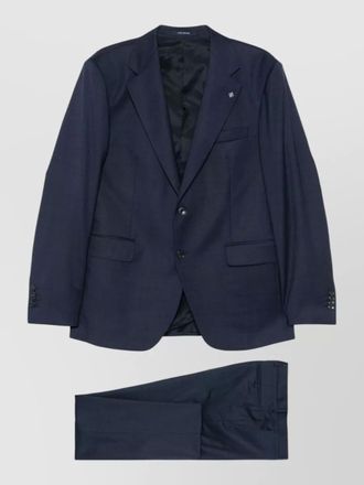 Tagliatore suit jacket brooch detail notch lapel