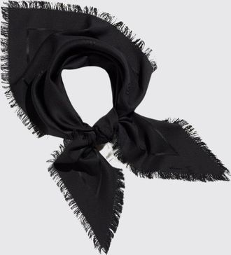 Gucci Foulard triangolare in seta e lana con motivo GG jacquard tono su tono