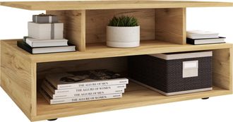 ebuy24 Ebuy24 - Mesa De Centro De Madera Vcm Mesa De Sof&aacute; Con Suficiente Espacio De Almacenamiento Dimensiones Aprox. Al. 40 X An. 80 X P. 50 Cm Mesa De Sal&oacute;