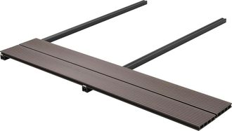 vidaXL Pavimento Da Deck 48 Pz Marrone Scuro Wpc Vidaxl