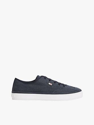 Tommy Hilfiger Enamel Flag Canvas Trainers