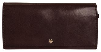 Bugatti Geldb&ouml;rse BUGATTI NEAPLES, Damen, braun, Leder, leicht gl&auml;nzend, unifarben, Kleinlederwaren Geldb&ouml;rse, echt Leder