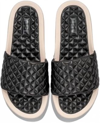 Athletic Propulsion Labs Womens Lusso Slide Sandal In Black/creme