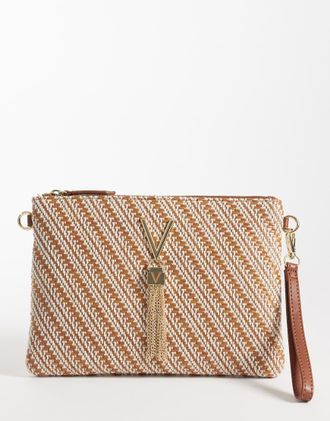 Valentino Divina - Pochette estiva a righe neutre-Neutro